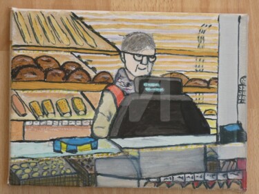 Malerei mit dem Titel "Für Angela" von Tarvo Merkällinen, Original-Kunstwerk, Acryl