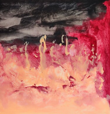 "MnI - Hint, face in…" başlıklı Tablo Milto Sideris tarafından, Orijinal sanat, Akrilik