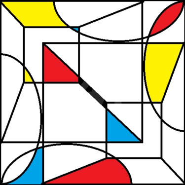 Digitale Kunst mit dem Titel "Kringels - digital" von Tarvo Merkällinen, Original-Kunstwerk, 2D digitale Arbeit