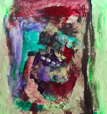 Pintura intitulada "MnI -Regularv guy w…" por Milto Sideris, Obras de arte originais, Acrílico