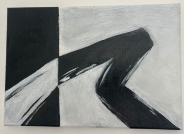 Painting titled "Elan contrarié" by Apocryphe, Original Artwork, Acrylic