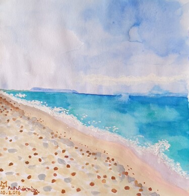 "Tunisie Posidonie s…" başlıklı Tablo Patricia Marie Emma Milan tarafından, Orijinal sanat, Suluboya