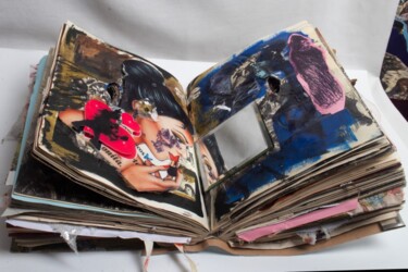 Drawing titled "Artist Book 1" by Samineh Amel Sayyah, Original Artwork, Acrylic