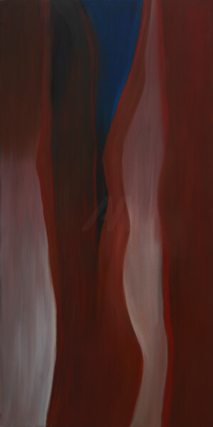 Peinture intitulée "Elegance in Red-Abs…" par Godwin Muscat Azzopardi (Godwin), Œuvre d'art originale, Huile