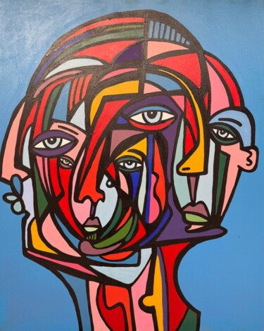 Ζωγραφική με τίτλο "Gods' Eyes 1" από Kend, Αυθεντικά έργα τέχνης, Ακρυλικό