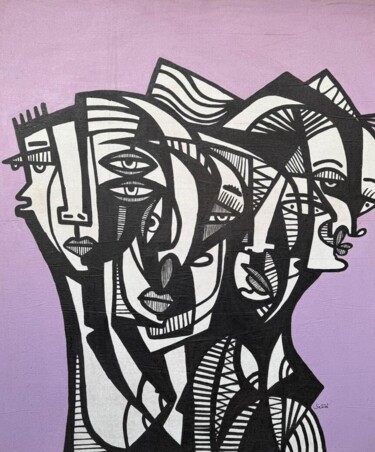 Painting titled "God's Eyes 2" by Kend, Original Artwork, Acrylic