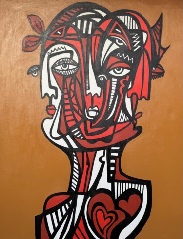 Painting titled "Beyond the Visible" by Kend, Original Artwork, Acrylic