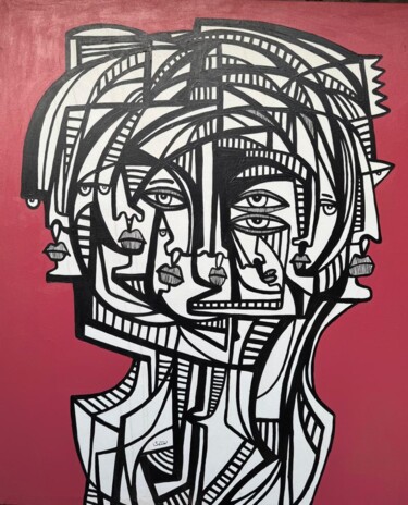 Painting titled "Eyes of the Seraphim" by Kend, Original Artwork, Acrylic