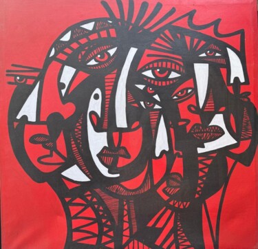 Painting titled "The Unseen thrones" by Kend, Original Artwork, Acrylic