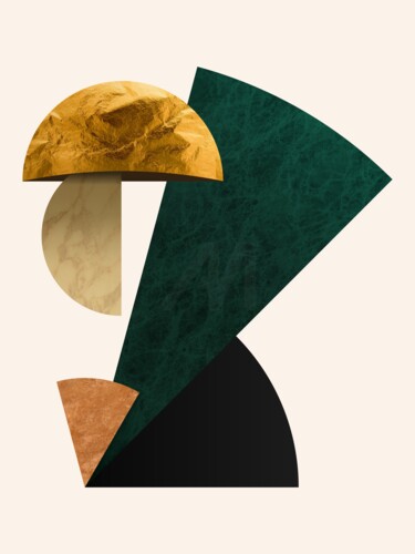 Цифровое искусство под названием "GEOMETRIC ABSTRACT…" - Uillian Rius, Подлинное произведение искусства, Цифровой коллаж