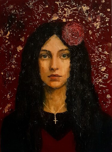 Peinture intitulée ""Magdalene", acryli…" par Ivana Janković, Œuvre d'art originale, Acrylique Monté sur Châssis en bois