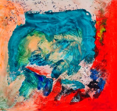 Peinture intitulée "Altego's Turquoise…" par Milto Sideris, Œuvre d'art originale, Acrylique