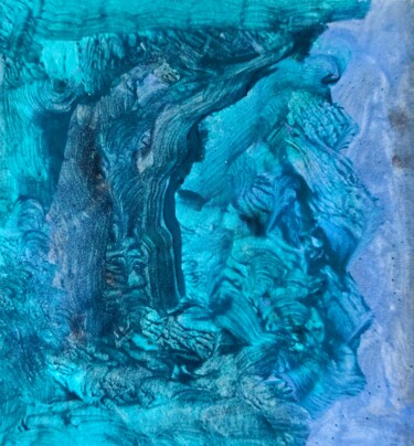 Pintura intitulada "Altego's Turquoise…" por Milto Sideris, Obras de arte originais, Acrílico
