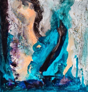 Peinture intitulée "Altego's Turquoise…" par Milto Sideris, Œuvre d'art originale, Acrylique