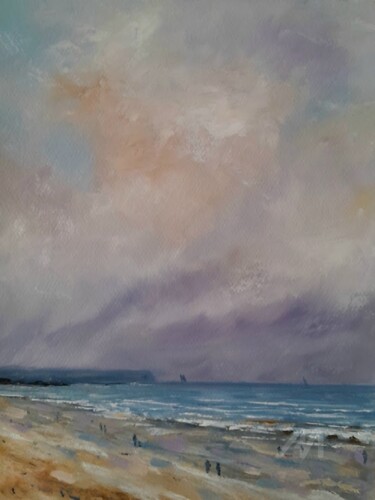 Malerei mit dem Titel "les régates" von Erik Rabot, Original-Kunstwerk, Öl