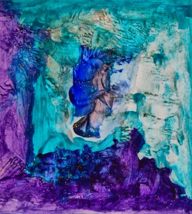 Peinture intitulée "Altego's Turquoise…" par Milto Sideris, Œuvre d'art originale, Acrylique