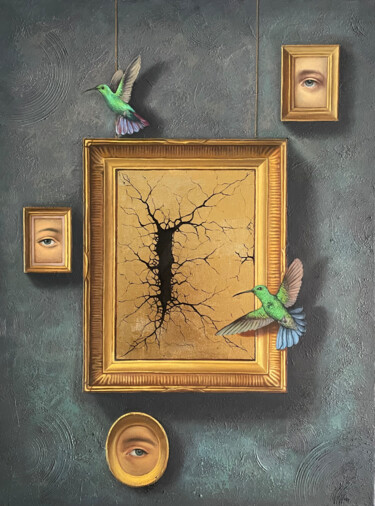 "Renunciation Surrea…" başlıklı Tablo Yauhen Shumski tarafından, Orijinal sanat, Petrol Ahşap Sedye çerçevesi üzerine monte…