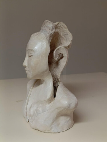 "Japonaise" başlıklı Heykel Françoise Fregonese tarafından, Orijinal sanat, Kil