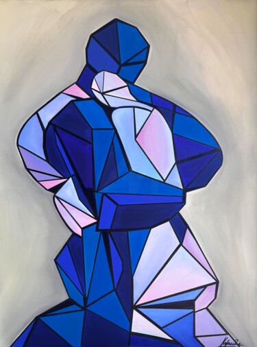 "Fractured Embrace" başlıklı Tablo Nina Koroleva tarafından, Orijinal sanat, Akrilik Ahşap Sedye çerçevesi üzerine monte edi…