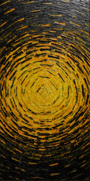 "Éclat fragmenté jau…" başlıklı Tablo Jonathan Pradillon tarafından, Orijinal sanat, Akrilik Ahşap Sedye çerçevesi üzerine m…