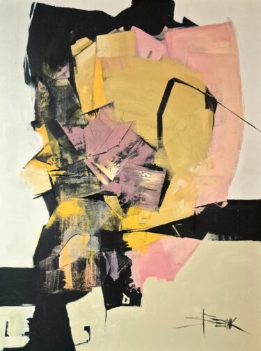 "BALANCE VII" başlıklı Tablo Sonja Brzak tarafından, Orijinal sanat, Petrol Ahşap Sedye çerçevesi üzerine monte edilmiş