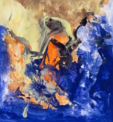 Painting titled "RnZ - The Psycho Pa…" by Milto Sideris, Original Artwork, Acrylic