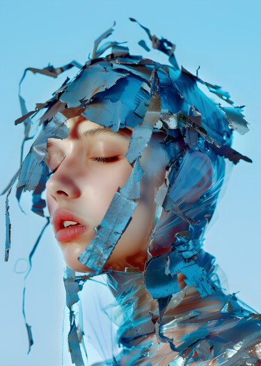 "ABSTRACT FACE PAINT…" başlıklı Dijital Sanat Uillian Rius tarafından, Orijinal sanat, Foto Montaj