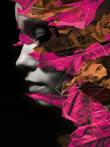 "ABSTRACT FACE PAINT…" başlıklı Dijital Sanat Uillian Rius tarafından, Orijinal sanat, Foto Montaj