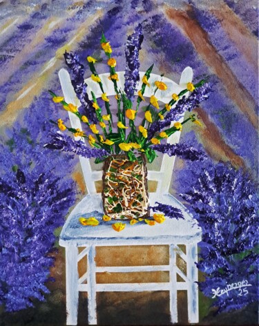 "Un petit coin de Pr…" başlıklı Tablo Céline Liliane Heyberger tarafından, Orijinal sanat, Akrilik