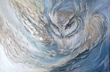 "Mystical Owl" başlıklı Tablo Irra Velizh tarafından, Orijinal sanat, Akrilik