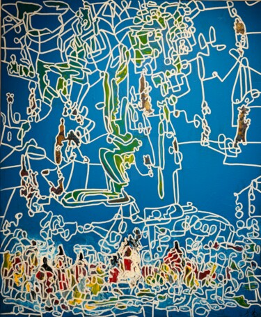 Painting titled "Collection Nouveau…" by Karim Rhrich, Original Artwork, Acrylic Mounted on Wood Stretcher frame