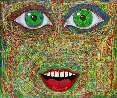 "Arquétipo do Olhar…" başlıklı Tablo Manuel Galveias tarafından, Orijinal sanat, Akrilik Ahşap Sedye çerçevesi üzerine monte…