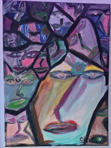 Peinture intitulée "Gemälde Nr.1 Kaleid…" par Aurelie Steven Novack Azak, Œuvre d'art originale, Acrylique