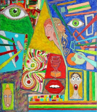 "Geometria Infinita…" başlıklı Tablo Manuel Galveias tarafından, Orijinal sanat, Akrilik Ahşap Sedye çerçevesi üzerine monte…