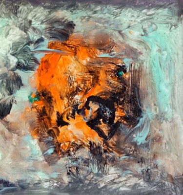 Painting titled "RnZ - The Passionat…" by Milto Sideris, Original Artwork, Acrylic