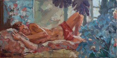 Malerei mit dem Titel "Summer Morning Dream" von Sergey Sovkov, Original-Kunstwerk, Öl