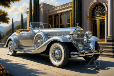 Фотография под названием "AUTOMOBILE (79)" - Vielle Cerqinz, Подлинное произведение искусства, Цифровая живопись