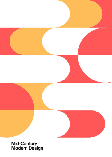 Digital Arts titled "Mid-Century Modern…" by Chun Yu Guan, Original Artwork, AI generated image Mounted on Wood Panel