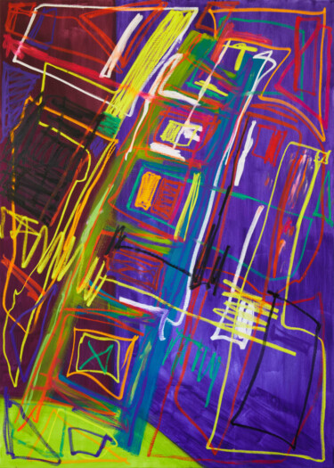 Painting titled "Watching You Use Yo…" by Simon Findlay, Original Artwork, Oil