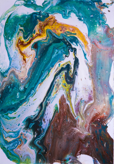 Peinture intitulée "Large Abstract Wall…" par Mily Art, Œuvre d'art originale, Acrylique Monté sur Châssis en bois