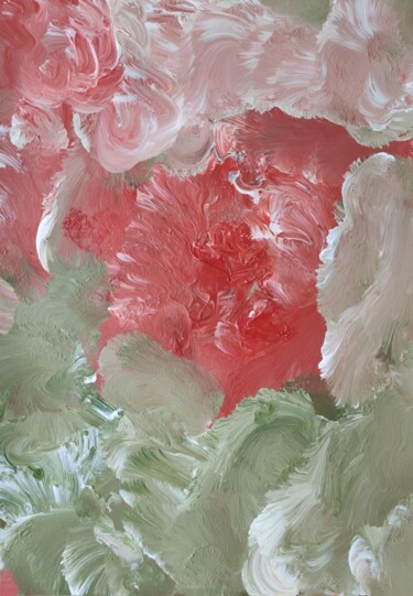 Painting titled "Cherry Red and Dill…" by Vafa Majidli, Original Artwork, Acrylic