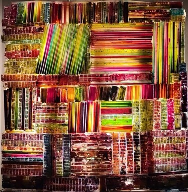 "Light colors" başlıklı Tablo Ruffi tarafından, Orijinal sanat, Akrilik Ahşap Sedye çerçevesi üzerine monte edilmiş