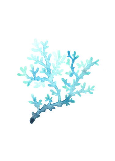 数字艺术 标题为“Watercolor Painting…” 由春宇 关, 原创艺术品, AI生成的图像 安装在木板上