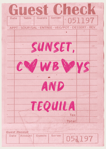 Digital Arts με τίτλο "Sunset, Cowboys and…" από 春宇 关, Αυθεντικά έργα τέχνης, Εικόνα που δημιουργήθηκε με AI Τοποθετήθηκε στ…