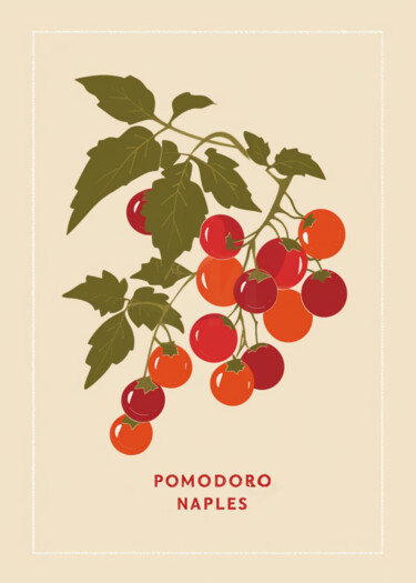 "Pomodoro Naples: Re…" başlıklı Dijital Sanat 春宇 关 tarafından, Orijinal sanat, AI tarafından oluşturulan görüntü Ahşap panel…