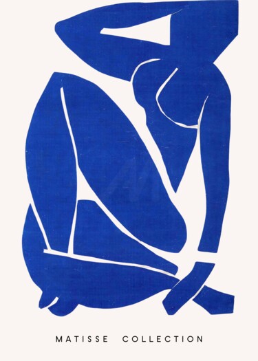 "Matisse Blue Woman…" başlıklı Dijital Sanat 春宇 关 tarafından, Orijinal sanat, AI tarafından oluşturulan görüntü Ahşap panel…