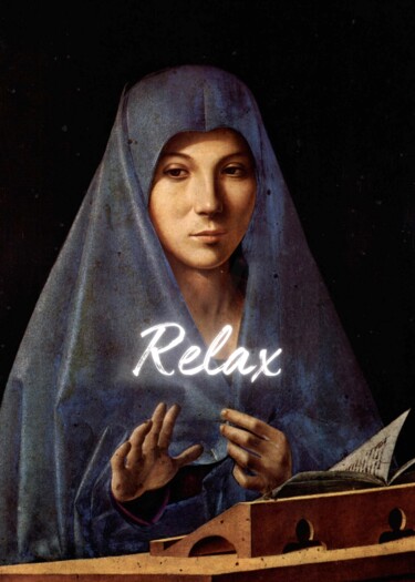 "Relaxing Renaissanc…" başlıklı Dijital Sanat 春宇 关 tarafından, Orijinal sanat, AI tarafından oluşturulan görüntü Ahşap panel…