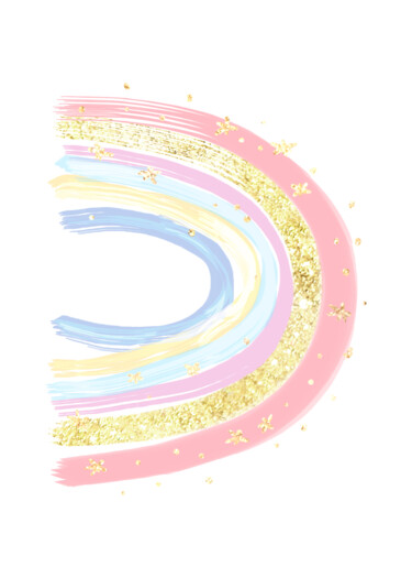 "Pastel Rainbow with…" başlıklı Dijital Sanat 春宇 关 tarafından, Orijinal sanat, AI tarafından oluşturulan görüntü Ahşap panel…