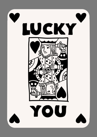 "Lucky You: King of…" başlıklı Dijital Sanat 春宇 关 tarafından, Orijinal sanat, AI tarafından oluşturulan görüntü Ahşap panel…