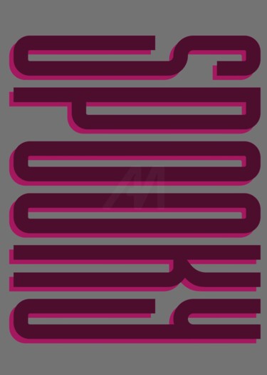 Artes digitais intitulada "Abstract Purple Lin…" por Chun Yu Guan, Obras de arte originais, Imagem gerada por IA Montado em…